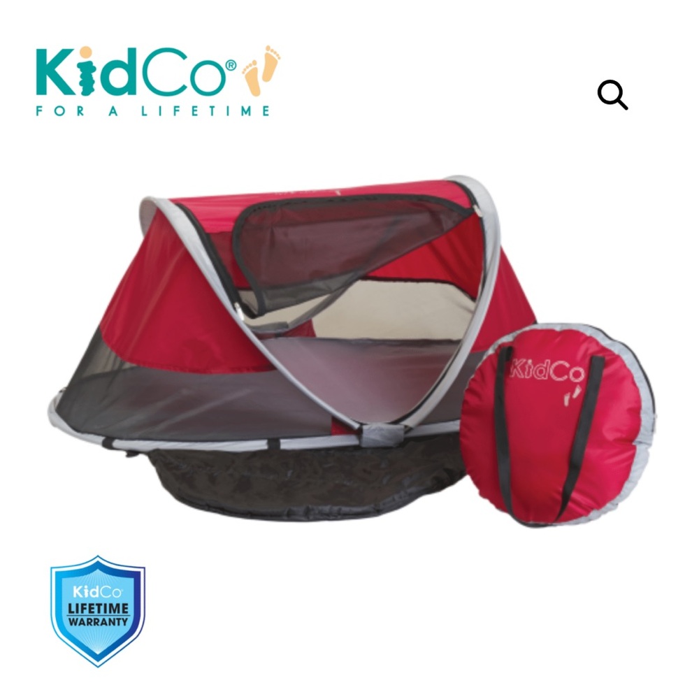KidCo Red and Gray Travel Bed